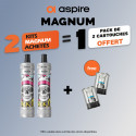 Pack Offre - Kit Pod Magnum 3800mAh - Aspire 2+1 pack de pods offert