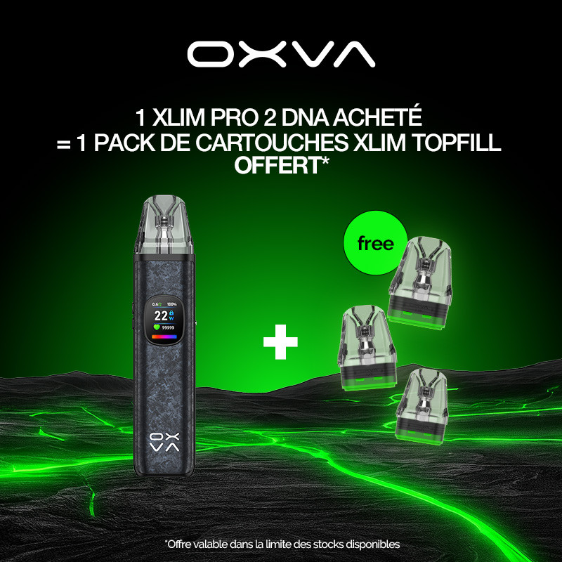 Pack Offre - Kit Pod XLIM PRO 2 DNA 1300mAh - OXVA 1+1 pack de pods