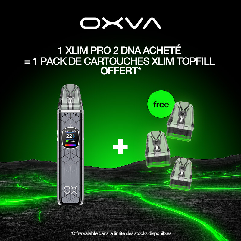 Pack Offre - Kit Pod XLIM PRO 2 DNA 1300mAh - OXVA 1+1 pack de pods