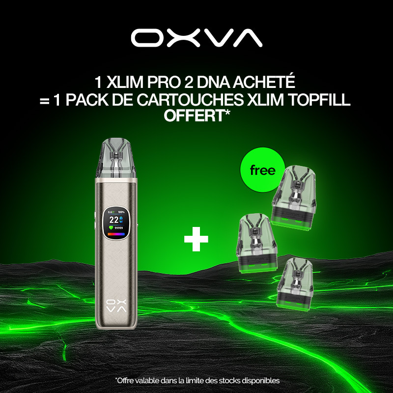 Pack Offre - Kit Pod XLIM PRO 2 DNA 1300mAh - OXVA 1+1 pack de pods