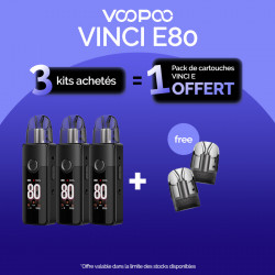 Pack Offre - Kit Pod Vinci E80 3000mAh – Voopoo 3+1 pack de pods