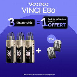 Pack Offre - Kit Pod Vinci E80 3000mAh – Voopoo 3+1 pack de pods