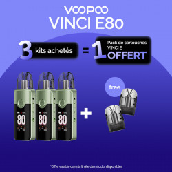 Pack Offre - Kit Pod Vinci E80 3000mAh – Voopoo 3+1 pack de pods