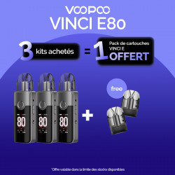 Pack Offre - Kit Pod Vinci E80 3000mAh – Voopoo 3+1 pack de pods