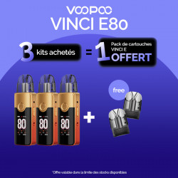 Pack Offre - Kit Pod Vinci E80 3000mAh – Voopoo 3+1 pack de pods