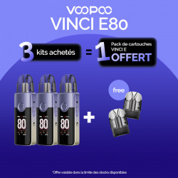 Pack Offre - Kit Pod Vinci E80 3000mAh – Voopoo 3+1 pack de pods
