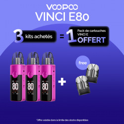 Pack Offre - Kit Pod Vinci E80 3000mAh – Voopoo 3+1 pack de pods