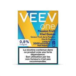 Paquet de 2 Pods pré-remplis Veev One Passion Fruit Kiwi Guava - Veev (pack de 5)