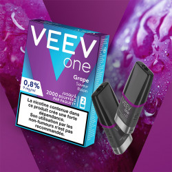 Paquet de 2 Pods pré-remplis Veev One Grape - Veev (pack de 5)