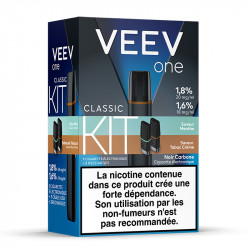 Kit Pod Veev One 2 recharges Saveurs Classiques (18 et 20mg/ml) - Veev