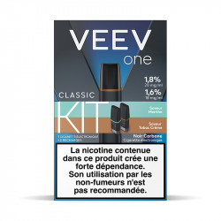 Kit Pod Veev One 2 recharges Saveurs Classiques (18 et 20mg/ml) - Veev