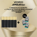Pack Offre - Kit Pod Argus Klyc 1350mAh - Voopoo 5+1 pack de pods