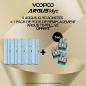 Pack Offre - Kit Pod Argus Klyc 1350mAh - Voopoo 5+1 pack de pods