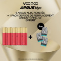 Pack Offre - Kit Pod Argus Klyc 1350mAh - Voopoo 5+1 pack de pods