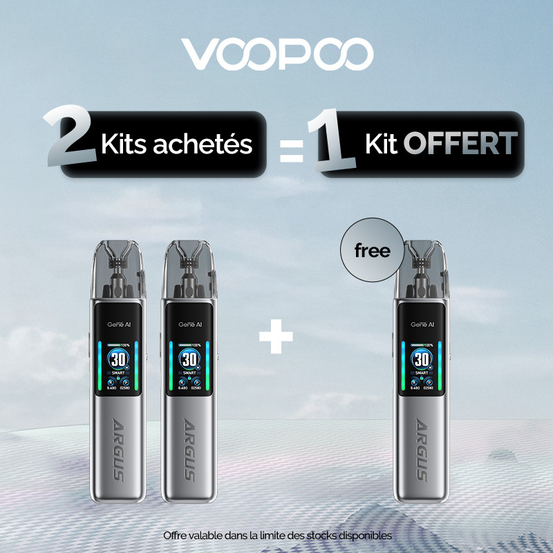 Pack Offre - Kit Pod Argus G2 1000mAh - Voopoo 2+1