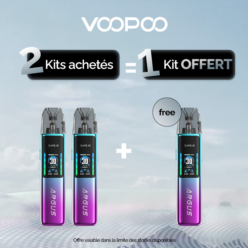 Pack Offre - Kit Pod Argus G2 1000mAh - Voopoo 2+1