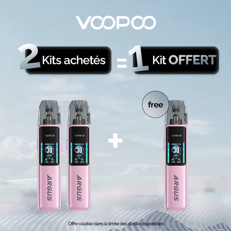 Pack Offre - Kit Pod Argus G2 1000mAh - Voopoo 2+1