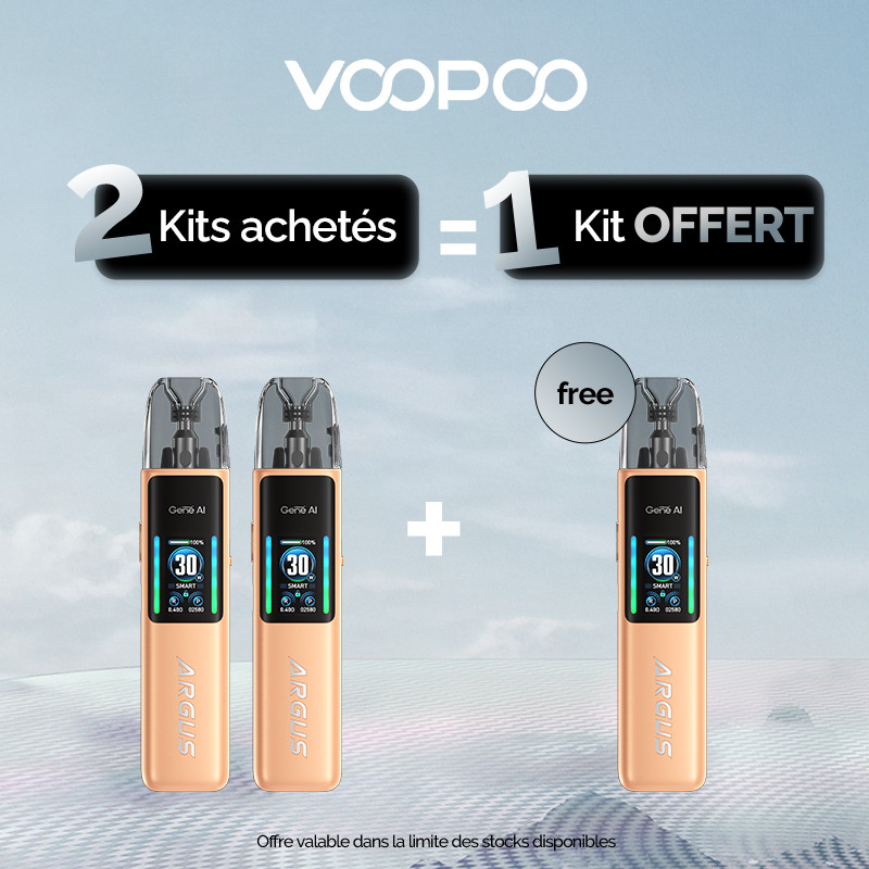 Pack Offre - Kit Pod Argus G2 1000mAh - Voopoo 2+1
