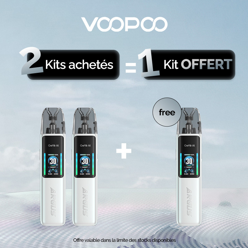 Pack Offre - Kit Pod Argus G2 1000mAh - Voopoo 2+1