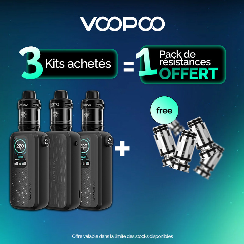 Pack Offre - Kit Vinci Spark 220 - Voopoo - 3+1 pack PnP-X