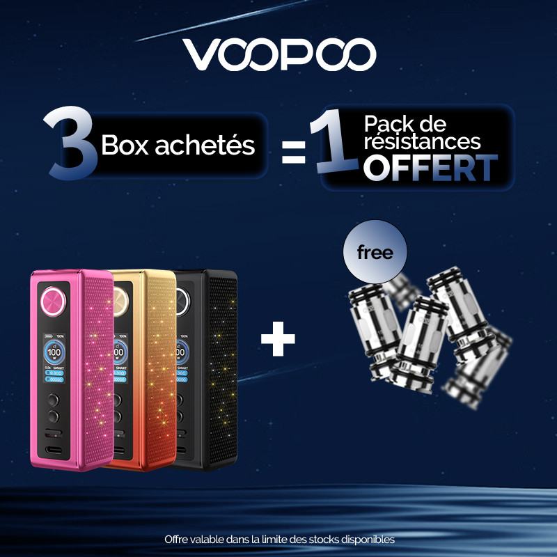 Pack Offre - Box Vinci Spark 100 - Voopoo 3+1 pack Pnp-x