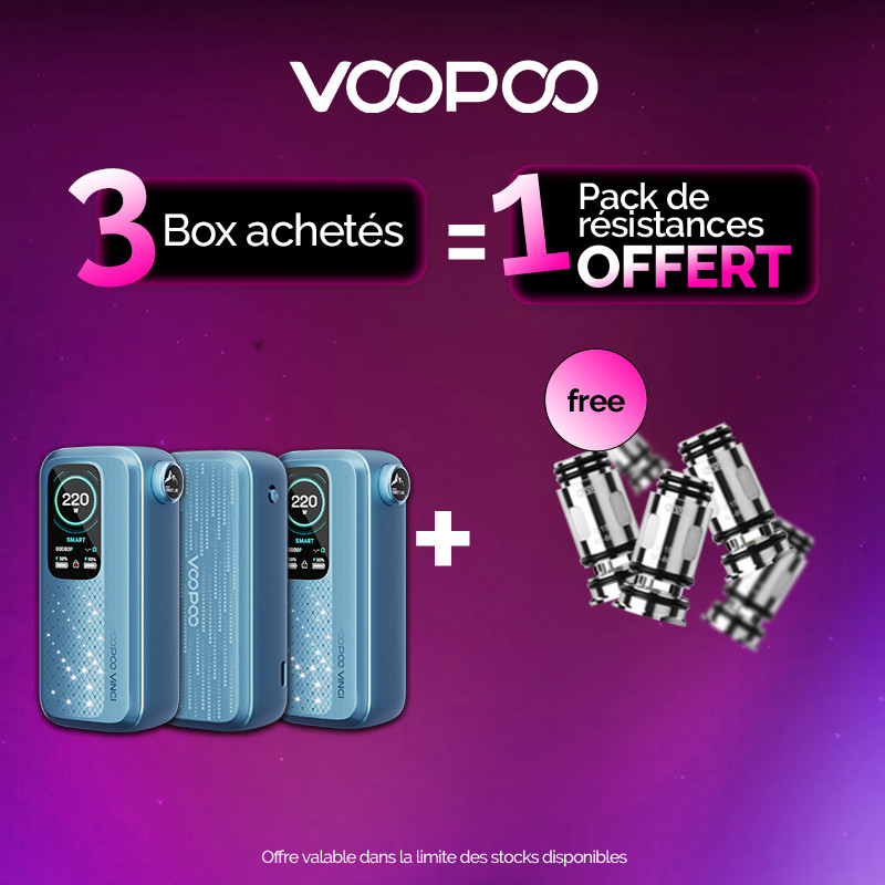Pack Offre - Box Vinci Spark 220 - Voopoo - 3+1 pack PnP-X