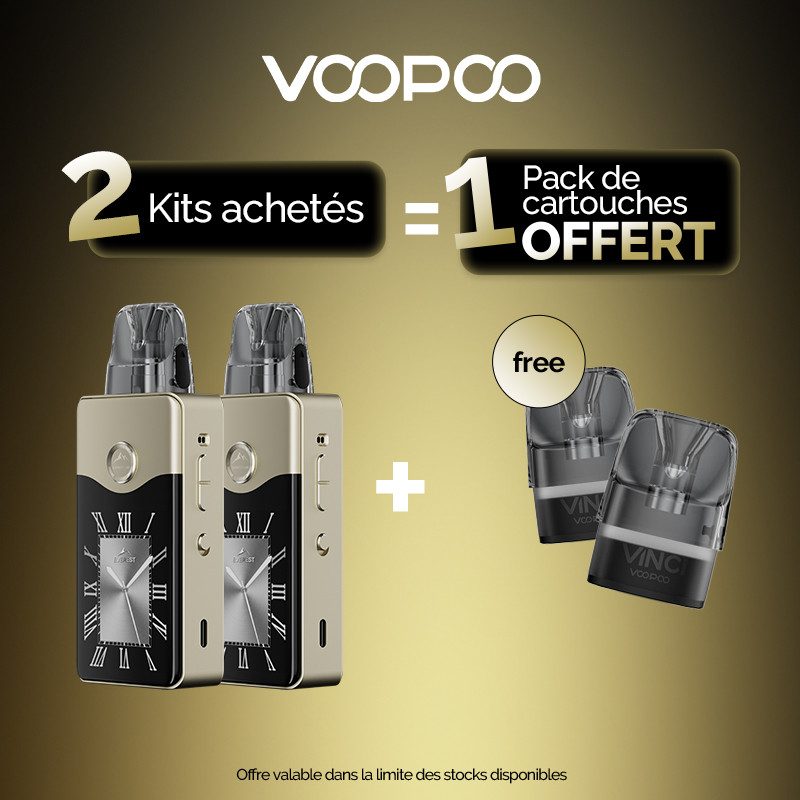 Pack Offre - Kit Vinci E120 - Voopoo - 2+1 pack pods Vinci PnP-x