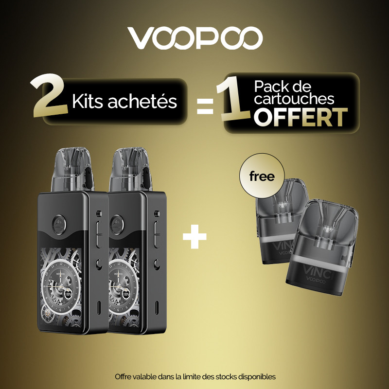 Pack Offre - Kit Vinci E120 - Voopoo - 2+1 pack pods Vinci PnP-x
