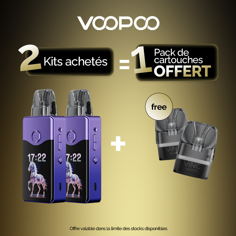 Pack Offre - Kit Vinci E120 - Voopoo - 2+1 pack pods Vinci PnP-x