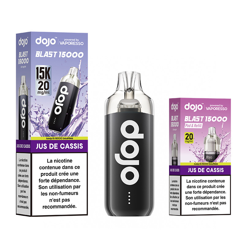 Puff Dojo Blast Bundle 30K Jus de Cassis - Dojo by Vaporesso