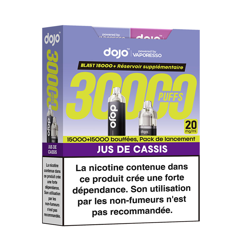 Puff Dojo Blast Bundle 30K Jus de Cassis - Dojo by Vaporesso