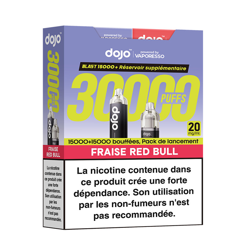 Puff Dojo Blast Bundle 30K Fraise Red Bull - Dojo by Vaporesso