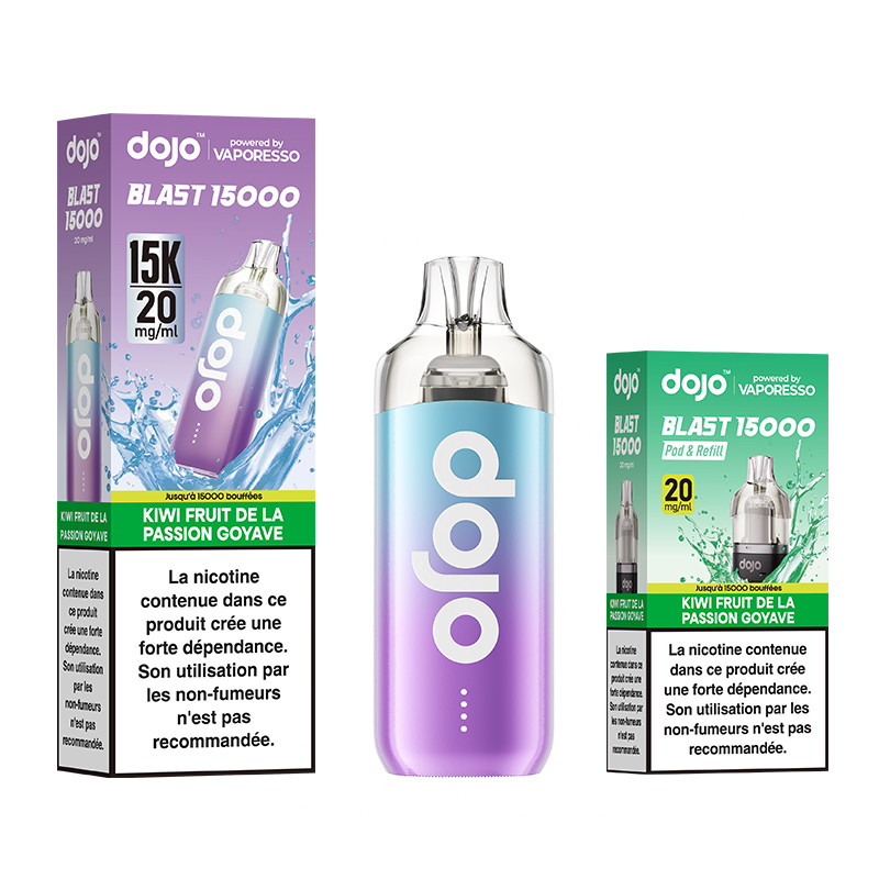 Puff Dojo Blast Bundle 30K Kiwi Fruit de la Passion Goyave - Dojo by Vaporesso