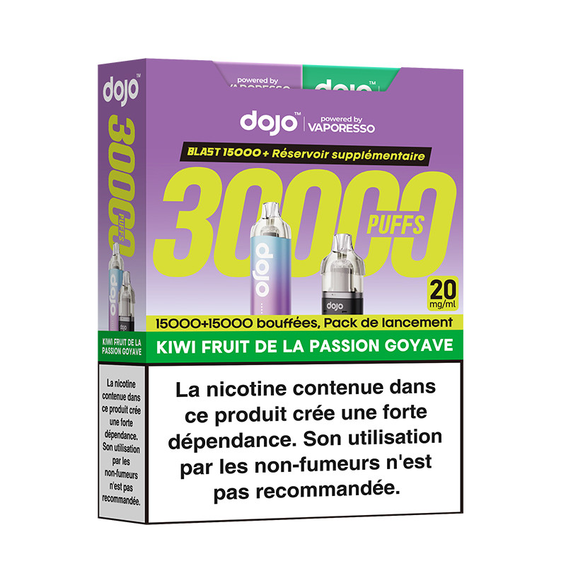 Puff Dojo Blast Bundle 30K Kiwi Fruit de la Passion Goyave - Dojo by Vaporesso