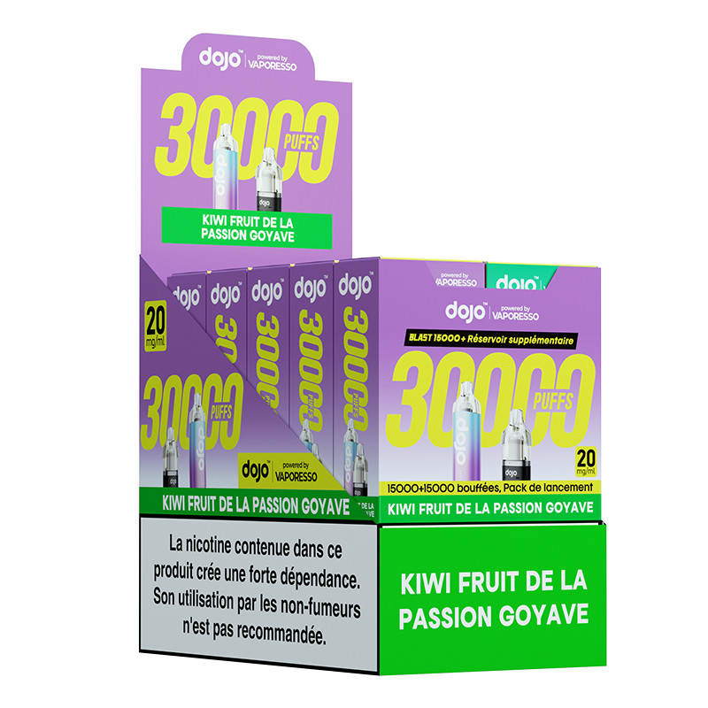 Puff Dojo Blast Bundle 30K Kiwi Fruit de la Passion Goyave - Dojo by Vaporesso