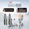Pack Offre - Kit Zelos M80 2600mAh avec Nautilus 3SR - Aspire 5+1 pack de résistances
