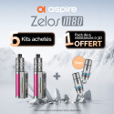 Pack Offre - Kit Zelos M80 2600mAh avec Nautilus 3SR - Aspire 5+1 pack de résistances