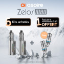 Pack Offre - Kit Zelos M80 2600mAh avec Nautilus 3SR - Aspire 5+1 pack de résistances