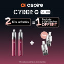 Pack Offre - Kit Pod Cyber G Slim 1200mAh - Aspire 2+1 pack de pods