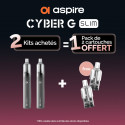 Pack Offre - Kit Pod Cyber G Slim 1200mAh - Aspire 2+1 pack de pods