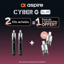 Pack Offre - Kit Pod Cyber G Slim 1200mAh - Aspire 2+1 pack de pods