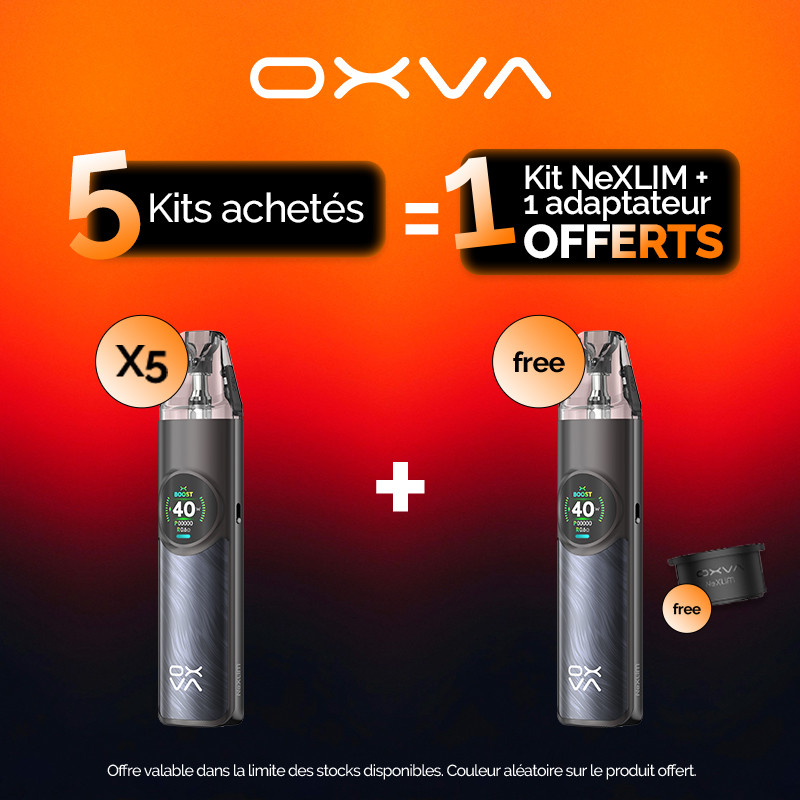 Pack Offre - Kit Pod Nexlim 1500mAh - OXVA - 5+1+1 adaptateur