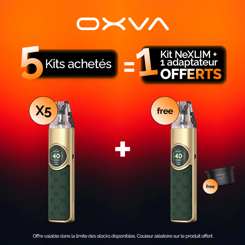 Pack Offre - Kit Pod Nexlim 1500mAh - OXVA - 5+1+1 adaptateur