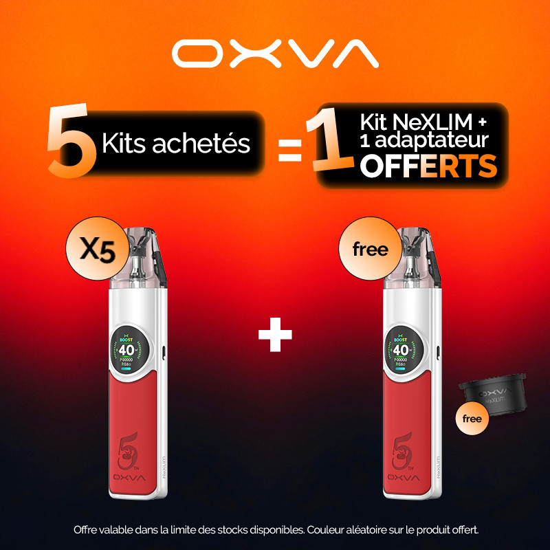 Pack Offre - Kit Pod Nexlim 1500mAh - OXVA - 5+1+1 adaptateur