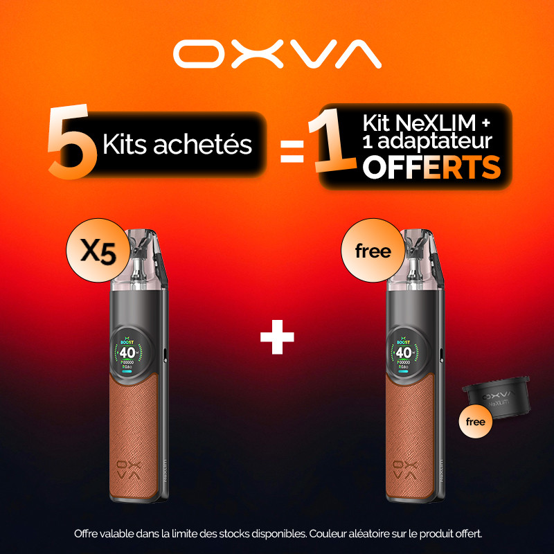 Pack Offre - Kit Pod Nexlim 1500mAh - OXVA - 5+1+1 adaptateur
