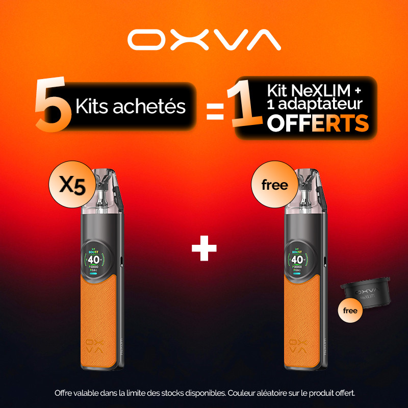 Pack Offre - Kit Pod Nexlim 1500mAh - OXVA - 5+1+1 adaptateur