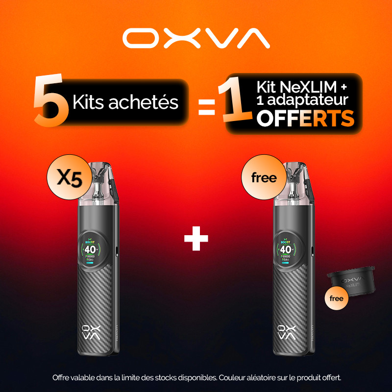 Pack Offre - Kit Pod Nexlim 1500mAh - OXVA - 5+1+1 adaptateur
