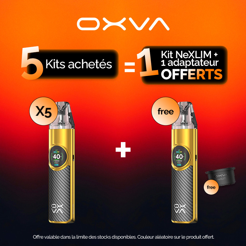 Pack Offre - Kit Pod Nexlim 1500mAh - OXVA - 5+1+1 adaptateur