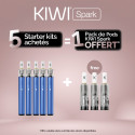 Pack Offre - Kit Kiwi Spark 700mAh - Kiwi Vapor 5+1 pack de pods