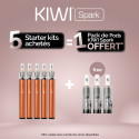 Pack Offre - Kit Kiwi Spark 700mAh - Kiwi Vapor 5+1 pack de pods